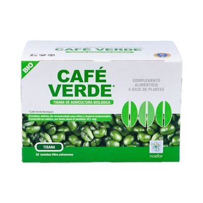 CAFE VERDE TISANA BIO 20 BOLSITAS NOEFAR