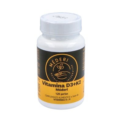 VITAMINA D3 + K2 120 PERLAS MEDERI NUT