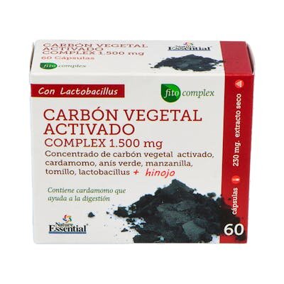 CARBON VEG ACTIV COMPLE 1500MG 6 BLISTER