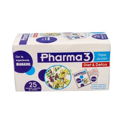 PHARMA 3 DIET DETOX 25 BOLSITAS INFUS