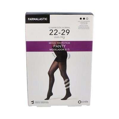 PANTY FARMALASTIC CN MODELADOR NEGRO T/G