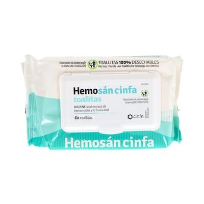 HEMOSAN CINFA 60 TOALLITAS