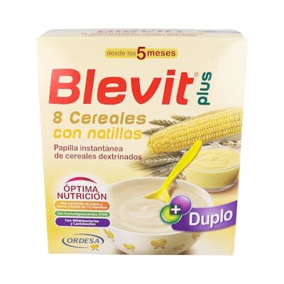 BLEVIT PLUS DUPLO 8 CEREALES C/NATILLAS