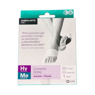 CORRECTOR DOBLE FARMALASTIC T/G PIE IZQU