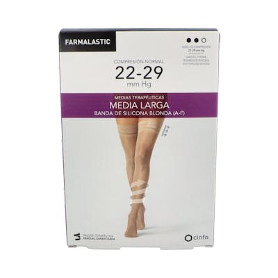 MEDIA LARGA FARMALASTIC CAMEL BLONDA EG
