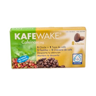 KAFEWAKE CAFEINA 8 CHICLES