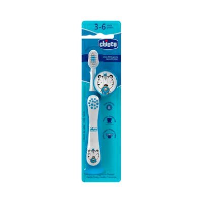 CHICCO CEPILLO DENTAL AZUL 36M+