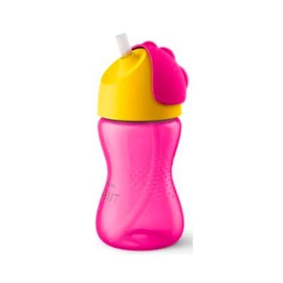 VASO PAJITA AVENT 300ML 12M ROSA
