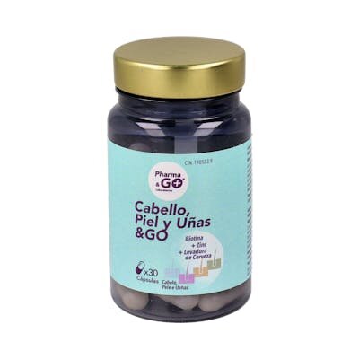 CABELLO PIEL Y UÑAS & GO 30 CAPS