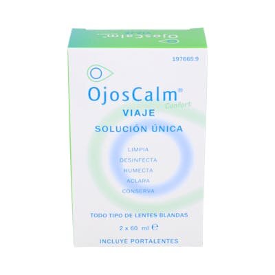 OJOSCALM SOLUCION UNICA VIAJE 2 X 60ML