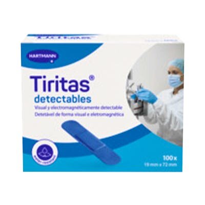 TIRITAS DETECTABLES AZULES 19X72 MM 100U