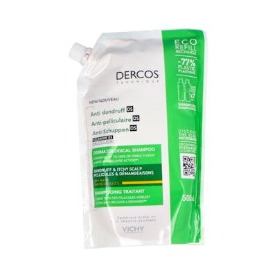 DERCOS REFILL ANTICASPA CABEL SECO 400ML