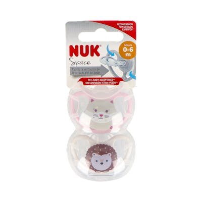 CHUPETE NUK SPACE RANA 0-6 SILI 2 UN