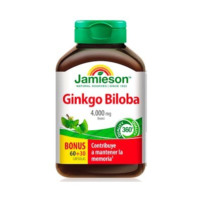 GINKGO BILOBA 4000MG 90 CAPS JAMIESON