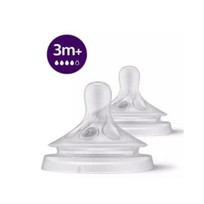 AVENT 2 TETINAS NAT T4-FLUJO RAPIDO +3M