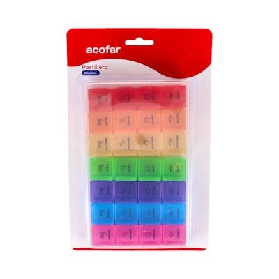 ACOFAR PASTILLERO SEMANAL HORIZONTAL 1 U