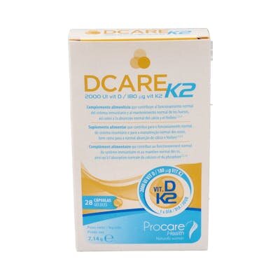 DCARE K2 2000 IU VITAMINA D3 28 CAPS
