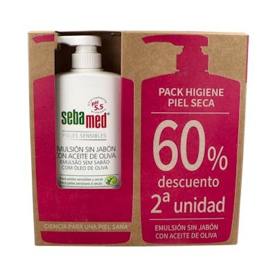 SEBAMED EMULSION OLIVA DUPLO 2 UN 60%