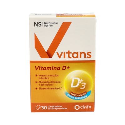 NS VITANS VITAMINA D+ 30COMP BUCODISP