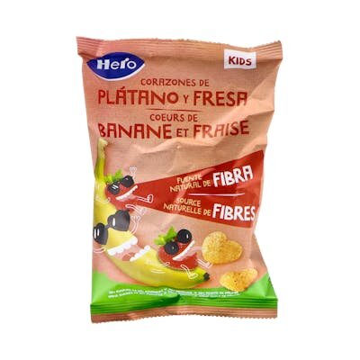 HERO KIDS SNACK PLATANO Y FRESA 30GR