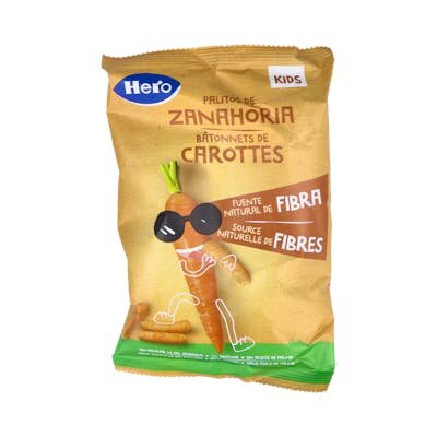 HERO KIDS SNACK PALITOS ZANAHORIA 30GR
