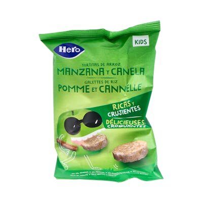 HB SNACK TORTITA ARROZ MANZ CANELA 40G