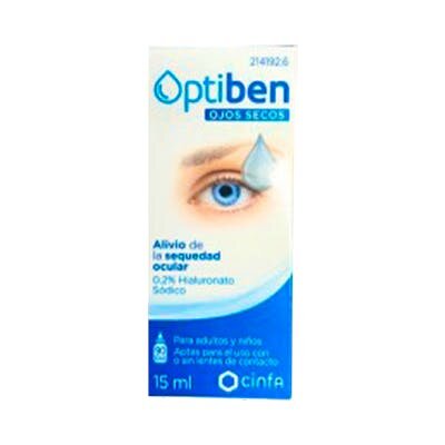 OPTIBEN OJOS SECOS GOTAS 15ML