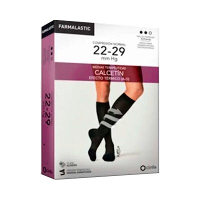 CALCETIN  EF TERMICO 22-29 MMHG NEGRO M