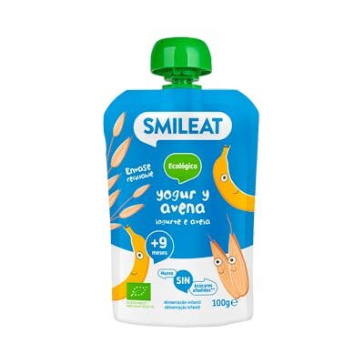 POUCH YOGUR AVENA ECO SMILEAT 100 GR