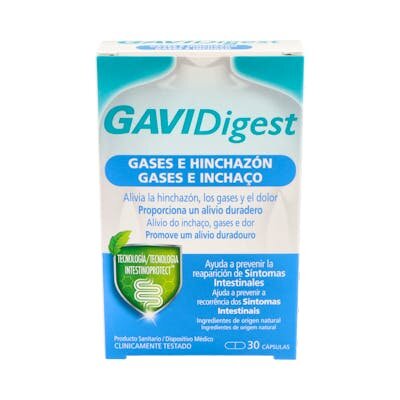 GAVIDIGEST GASES E HINCHAZON 30 CAPS