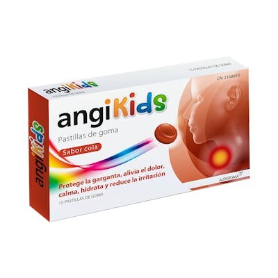 ANGIKIDS 15 PASTILLAS GOMA SABOR COLA
