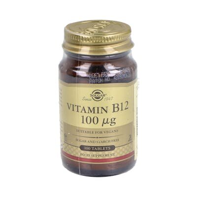 VIT B12 100MCG CIANOCOBALAMI 100C SOLGAR