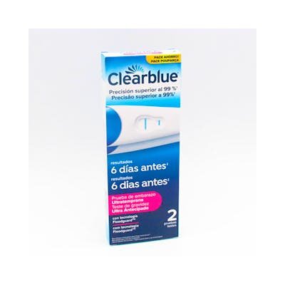 CLEARBLUE DUPLO T EMBARAZO A DET TEMP 2U