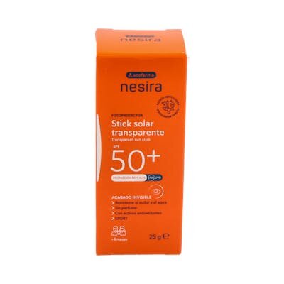 ACOF. NESIRA STICK SOLAR TRANSP F50+ 25G