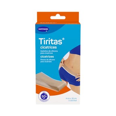 TIRITAS CICATR SILIC APO ADH 4X30CM 5U
