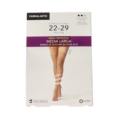 MEDIA LARGA FARMALASTIC NEGRA EXTRA GDE