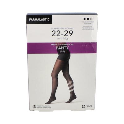 PANTY FARMALASTIC NEGRO REINA PLUS