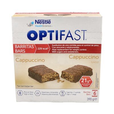 OPTIFAST CAPUCHINO 60 GRAMOS 6 BARRITAS