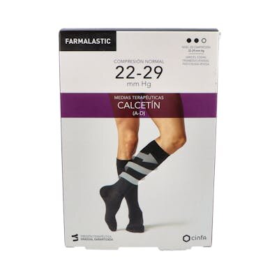 CALCETIN FARMALASTIC NORMAL AZUL T/GDE